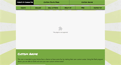 Desktop Screenshot of customanime.com