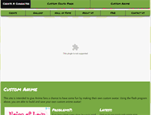 Tablet Screenshot of customanime.com